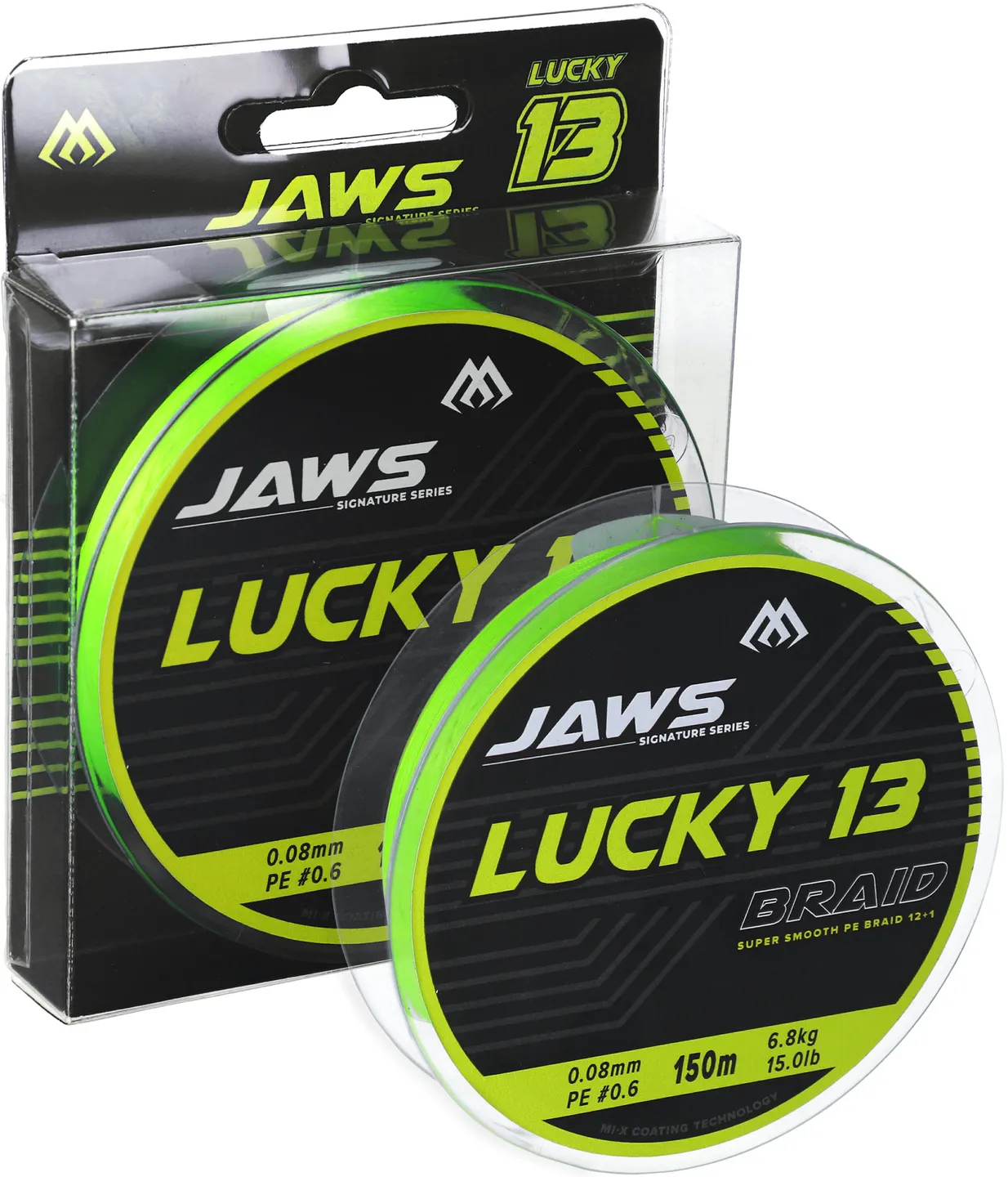 Mikado Jaws Lucky 13 - 0.16mm, 13kg, 150m, Fluo green