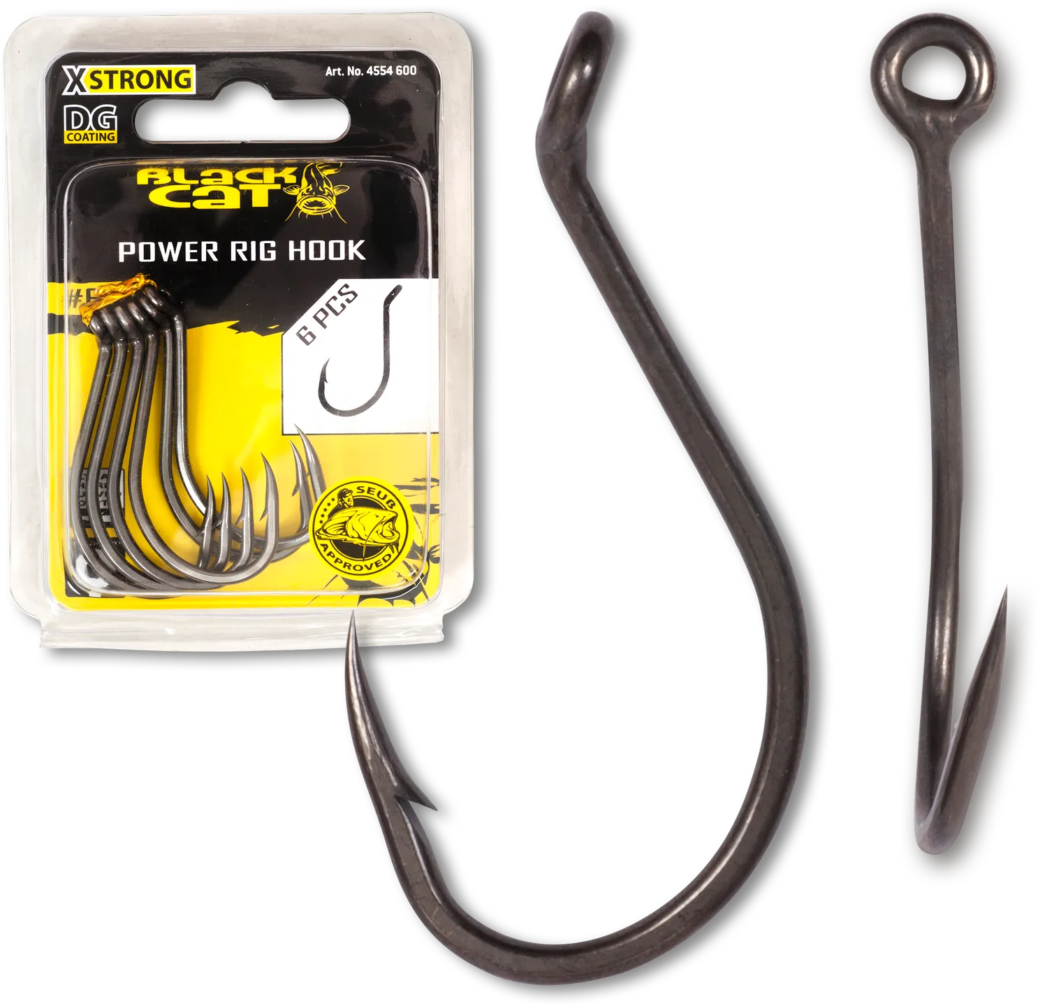 Black Cat Power Rig Hook Hooks #7/0 6pcs DG