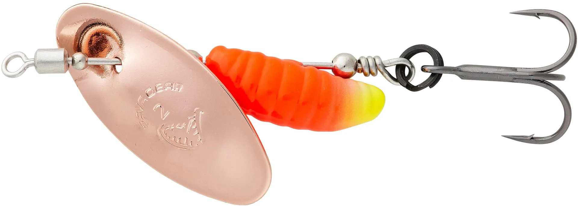 Savage Gear Grub Spinners 5.8g Silver Red Lime