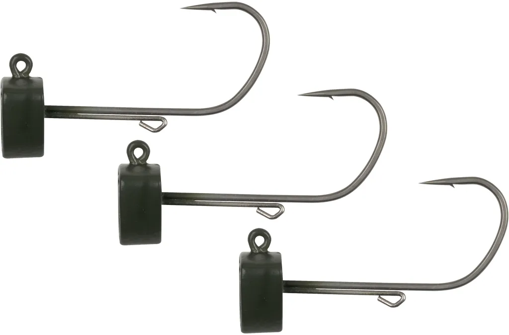 Fox Rage Tungsten Ned Head Shield Weights Jig Heads 7g 5pcs Matte Green