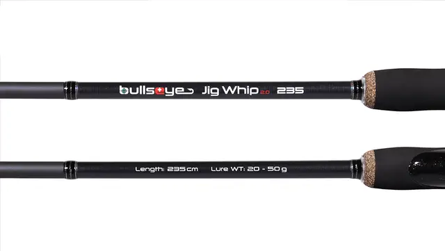Bullseye Jig Whip 2.0 Spinning Rod 130g 126cm Fuji VSS LWC-40t Composite