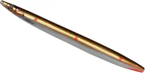 Savage Gear 3D Line Thru Sandeel 13.5cm 23g Brown Copper Red Dots