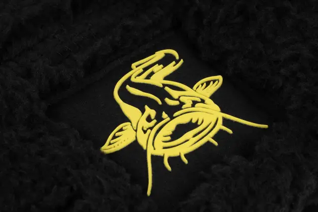 Black Cat Fleece Beanie Hat Black Polyester