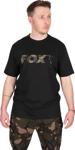 Fox Black Camo Logo T-Shirt L