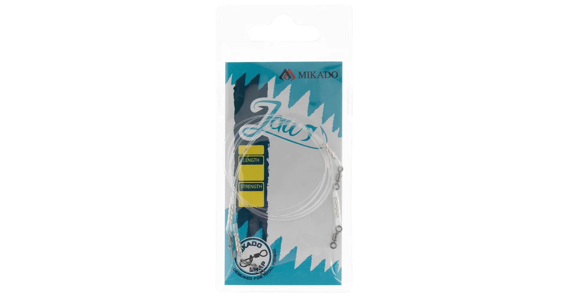 Mikado Fluorocarbon Leader Jaws Strong - 45cm, 15kg, 2pieces