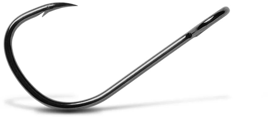 VMC 7239 Single Spinner Hook Size 8 1.01g 10 Pcs Black Nickel