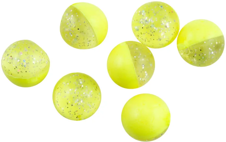 Berkley PowerBait Power Clear Eggs Floating 14g 12pc Clear Silver - Flo Yellow