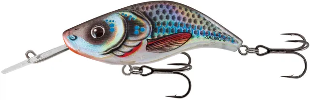 Salmo Sparky Shad 4cm 1.5–3.1m 3.5g Silver Holographic Shad