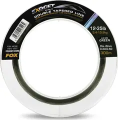 Fox Exocet Pro Double Tapered Line 0.30–0.50mm 300m Low Vis Green