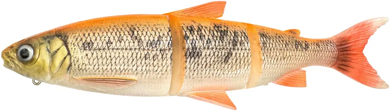 Savage Gear 3D Line Thru Whitefish Softbait 36cm 478g Moderate Sinking Gold Albino