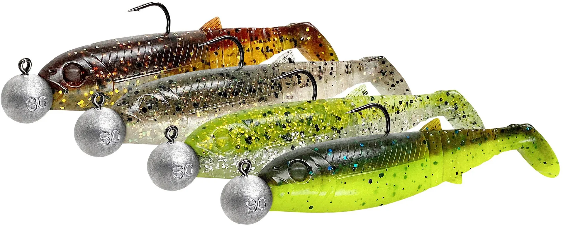 Savage Gear Cannibal Shad Mix 20g 12.5cm 4pc Dark Water Mix