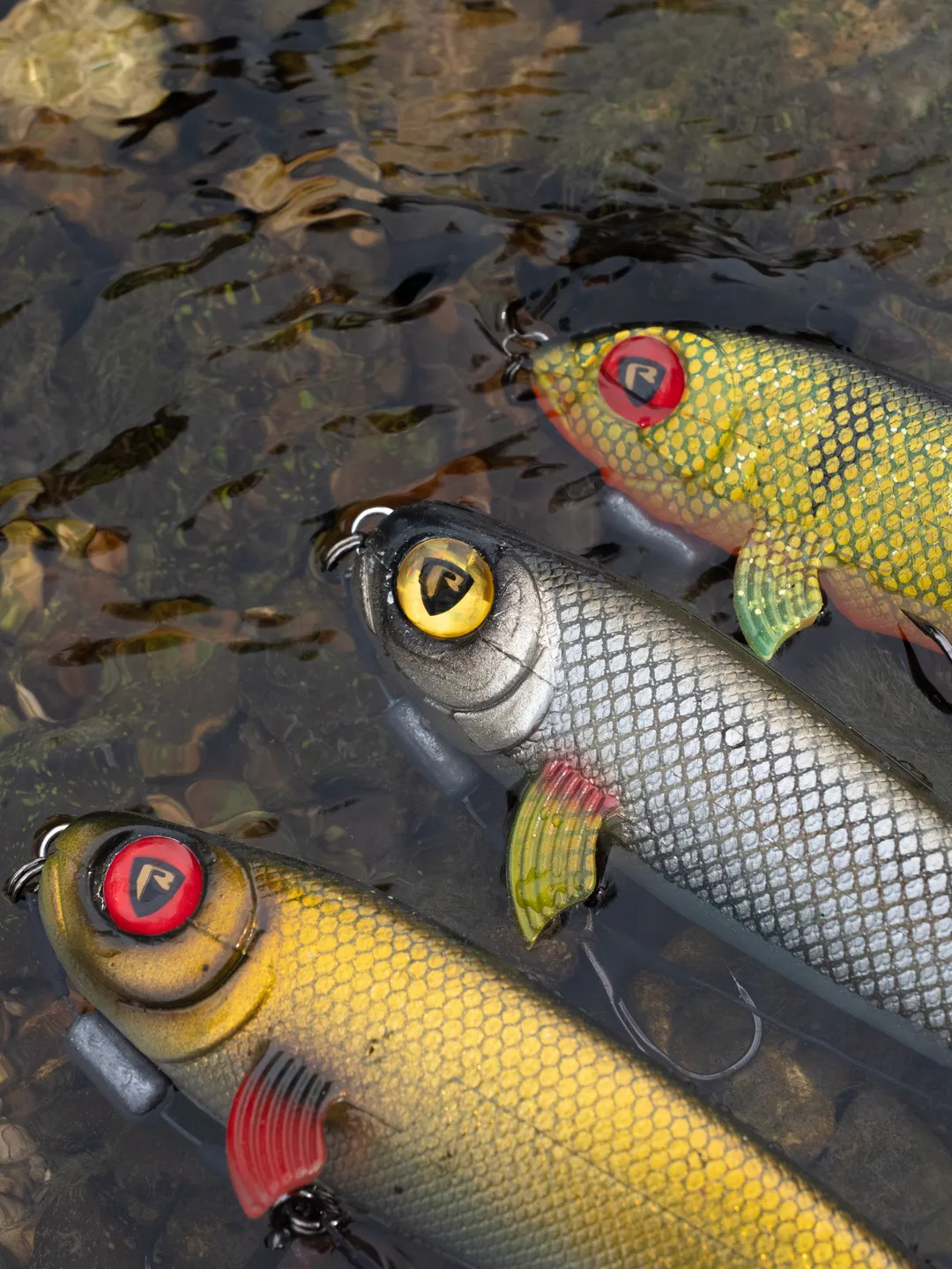 Fox Rage Super Slick Shad Loaded 23cm 97g UV Natural Perch