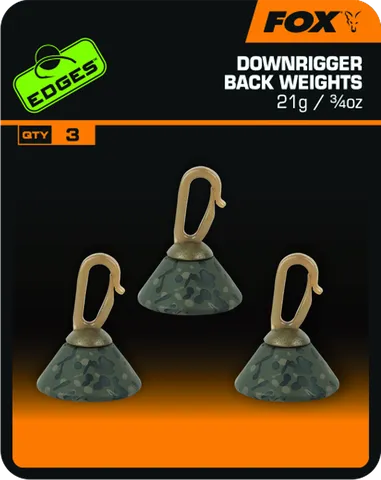 Fox Edges Downrigger Back Weights Sinkers 21g 3pcs