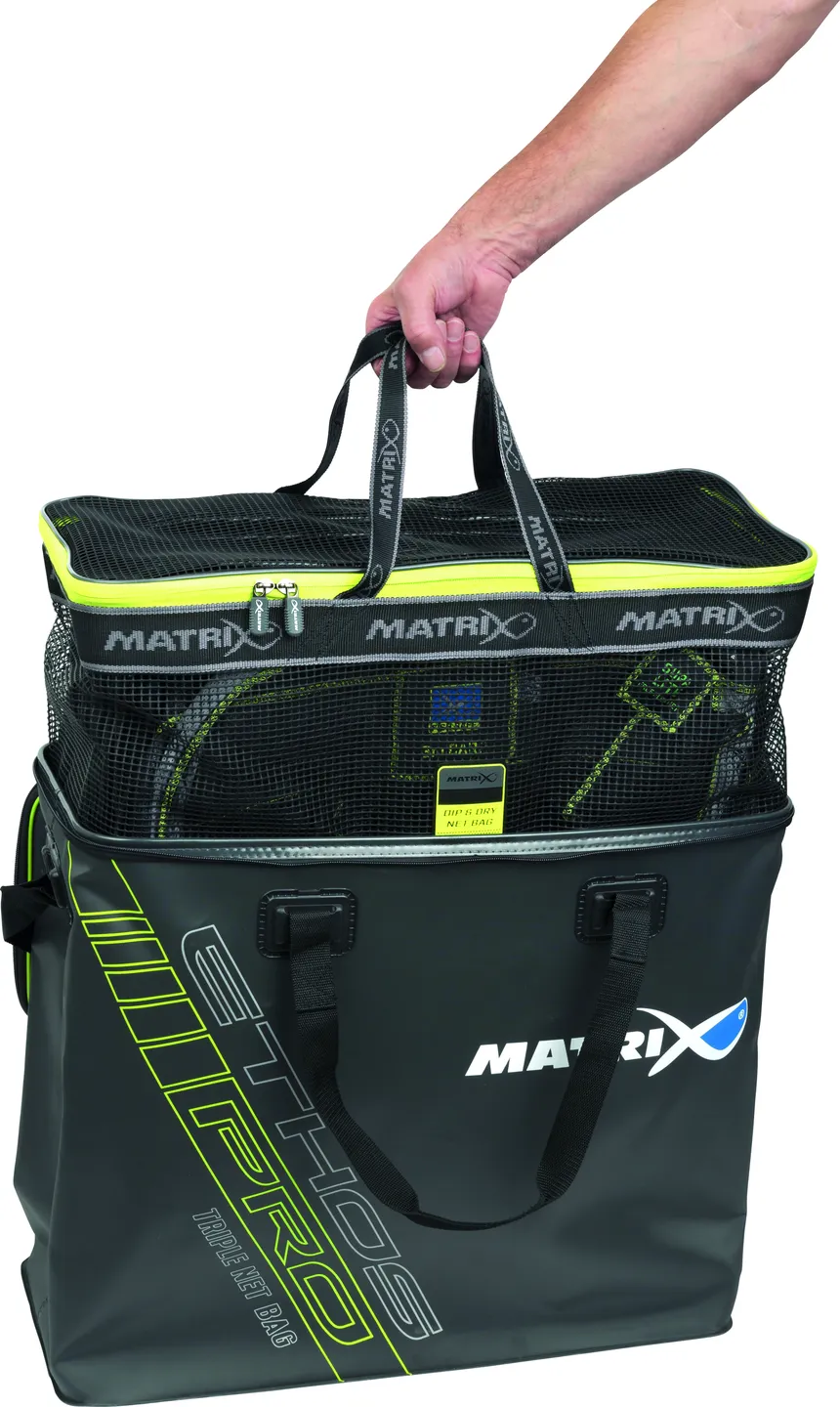 Matrix Dip & Dry Mesh Net Bag Large 58cm Rubber Coated Mesh