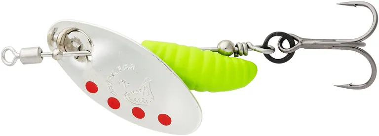 Savage Gear Grub Spinners 3.8g Silver Red Lime