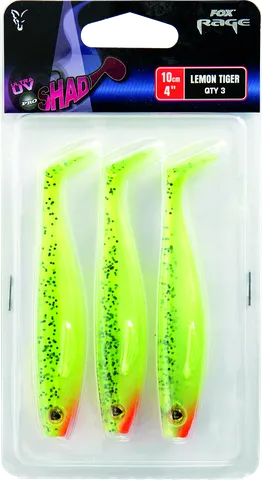 Fox Rage Pro Shad 10cm UV Lemontiger