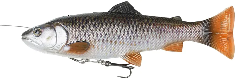 Savage Gear 4D Line Thru Pulse Tail Trout Softbaits 20cm 102g Slow Sinking Chub