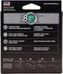 Berkley Whiplash 8 Geflochtene Schnur 150m 0.10mm 14.8kg Yellow