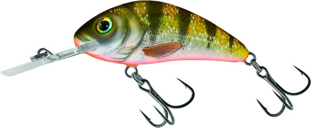 Salmo Rattlin Hornet Floating 6.5cm 2.5–5m 20g Yellow Holographic Perch