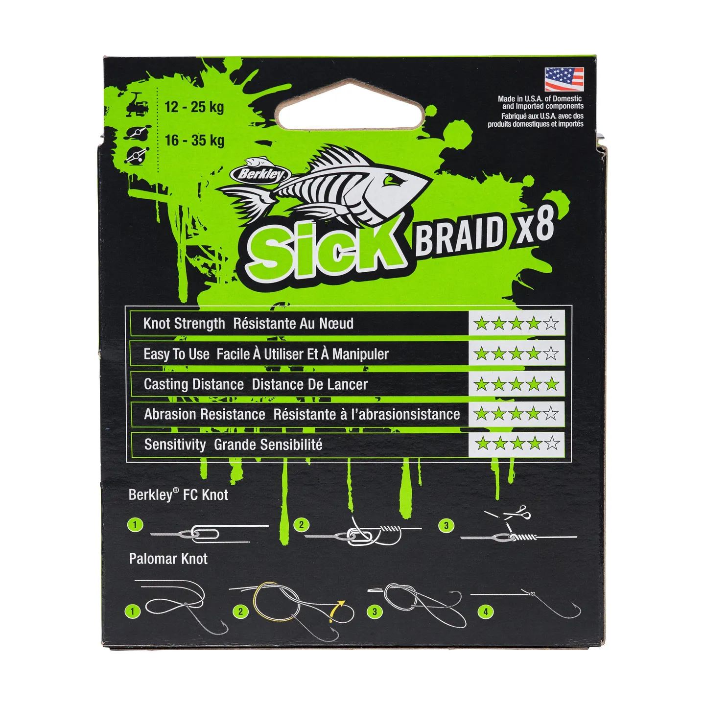 Berkley Sick Braid - 0.19 mm, 18 kg, 150 m, Red