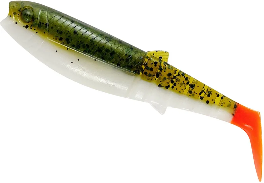 Savage Gear Cannibal Shad 6.8cm 3g Olive Hot Orange