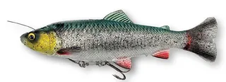 Savage Gear 4D Line Thru Pulse Tail Trout - 20cm, 102g, Green Silver