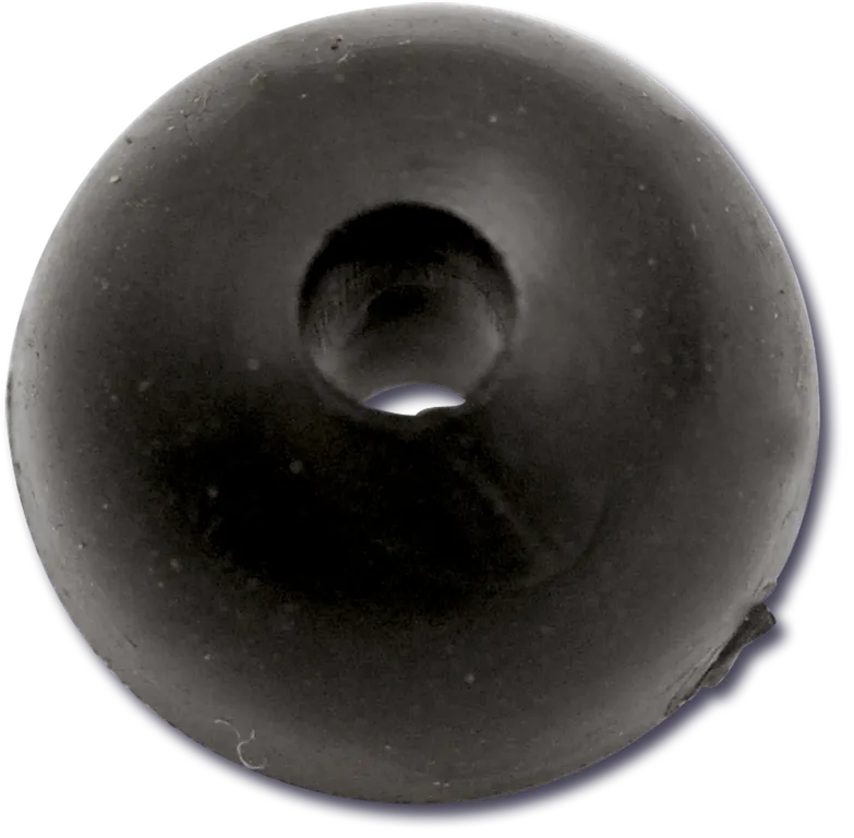 Black Cat Rubber Shock Beads 10mm 10pcs