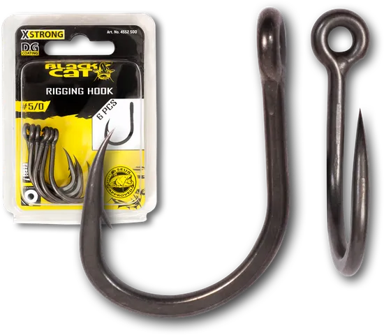Black Cat Rigging Hook Hooks #4/0 6pcs DG