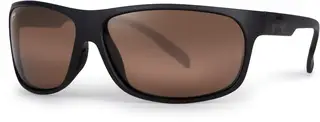 Fox Rage Matt Black Polarized Glasses Wrap Brown