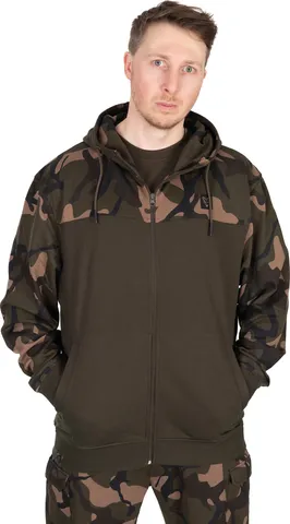 Fox LW Khaki Camo Split Zip Hoody XL